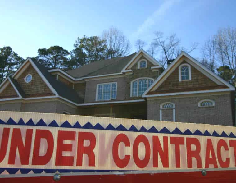 a house under contract